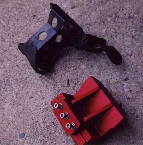 Widefoot mount compared to stock