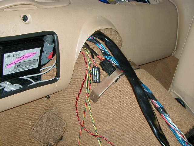 More wiring where bins were