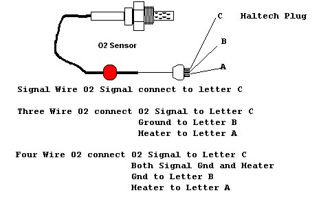 Haltech O2 sensor diagram