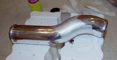 After grinding off welds