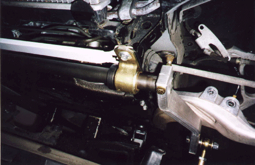 Sway bar and braces installed